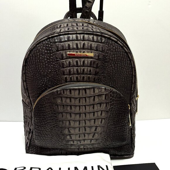 Brahmin Mini Dartmouth - Charcoal Sparrow Backpack - Picture 1 of 9